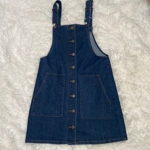 Kohl’s SO Jean Overall Dress, Juniors S